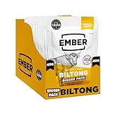 Ember Snacks: Biltong Beef Jerky Original Geschmack (8 x 45g) – Protein Keto Snack – Perfekt für unterwegs