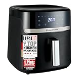 Russell Hobbs Heißluftfritteuse XXL 8,3L Rapid AirFryer [kompaktes Gehäuse, sehr leise, Pizza Ø 26cm] SatisFry (9 Programme, spülmaschinenfest, Fritteuse ohne Öl, TouchScreen,Grillen,Backen) 27632-56