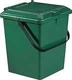 GARANTIA Bio-Eimer 8 Liter grün - Biomülleimer Küche, Komposteimer Küche, Bio Mülleimer, Komposter, Abfall & Recycling, Küchenabfalleimer, Biomüll, Biomülleimer Küche Klein, Kompost, Bioeimer