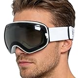 Schneebrille, UV-Schutz, Anti-Beschlag-Brille, Überbrille, Snowboardbrille, für Wintersport, Fahrrad, Jugendliche, , Herren, Damen, Erwachsene
