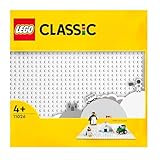LEGO 11026 Classic Weiße Bauplatte, quadratische Grundplatte mit 32x32 Noppen als Basis für LEGO Sets, Konstruktionsspielzeug