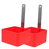 DOITOOL 2Er-Box Linealkasten für Wasserwaagen bewachen Standardwerkzeug für horizontale Linien Geist Keile kunststoffschale kunststoffgehäuse Zubehör messen Werkzeug messen Plastik rot