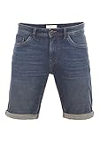 TOM TAILOR Jeans Shorts Herren Stretch Kurz Regular Slim Fit Josh Kurze Hosen Bermuda Shorts Sommer Denim Einfarbig Blau w36, Größe:W 36, Farbe:Stone Blue Denim Tint (10147)