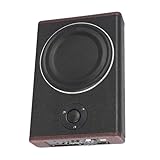 8 Zoll Max 600W Subwoofer Aktiv Untersitz Auto Audio Subwoofer eingebautem Verstärker für Auto/LKW, Schwarz