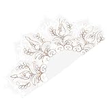 MOLUCKFU Satz Spitze Staubtuch küchendekoration küchendeco Raffhalter Weihnachten Party mitgebsel Spitze dekorative Deckchen Hochzeitsdekoration Spitze staubdichtes Tuch Heimdeckchen Golden