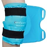 Comfytemp Kühlmanschette Knie mit Klettverschlüsse,27 x 35cm Groß Kühlpad Gel für Knieschmerzen,Kalt Warm Kompresse Kühlpack für Knieersatzoperationen/Arthritis/Prellungen/Schwellungen