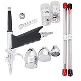 Dual-Action-Airbrush-Kompressor-Set für Bastelarbeiten, Kuchen, Farbe, Kunst, Spritzpistolen-Set, Werkzeuge für Kunstwerke, Nagelschönheit, Körperbemalung, Kupfer
