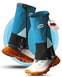 Alpenwert Gamaschen Wasserdicht [Deutsches Start-Up] geschützt beim Wandern, Jagd, Schnee, Winter, Regen Gaiters Regenstulpen für Herren und Damen (Blau, L)