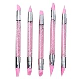 Strass-Nagelstift – doppelseitiger Pinsel, Modellierwerkzeug, leichtes und komfortables Design mit einfachem Griff, ideales Fingernagelschnitzwerkzeug für Reisen, Geschäftsreisen, Schule, Nagelkunst