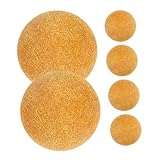 KOMBIUDA 6 Stück Tischfußballmatte Tischkicker Für Fußball Tischfußball Ersatzbälle Mini Tischkicker Mini Bälle Tischkicker Tischfußball Tischfußball Abs Gelb