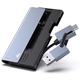 BENFEI M.2 NVME SATA SSD Gehäuse, 10 Gbit/s USB Typ-C/Typ-A zu NVME PCI-E SATA M-Key/(B+M) Key Solid State Laufwerksgehäuse, unterstützt UASP Trim für NVME/SATA SSDs 2242/2260 /2280