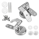 WC-Sitz Befestigungs set, WC Sitz Scharniere, WC Sitzscharnier Satz für Toilettensitz- Befestigung für WC Sitz Abdeckung Deckel Universal Zubehör, Armaturen Perfekte Ersatz Scharniere