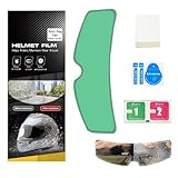 Bohany Helm Regenschutzfolie, Klar Anti-Fog Einsatz Aufkleber Visier Linseneinsatz, Helmzubehör PET Helm Visier Folie für Outdoor Radfahren