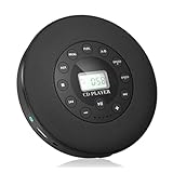 Ujjdwiurgh Anti -Skip Tragbare CD -Player mit Integriertem Lautsprecher MP3 -Kompatibel für die Autokontribierfunktion im Mikrofon