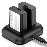 ENEGON Ersatzbatterie (2er Pack) und Rapid Dual Ladegerät für Canon LP-E10 und Canon EOS Rebel T3, T5, T6, Kiss X50, Kiss X70, EOS 1100D, EOS 1200D, EOS 1300D Digitalkamera