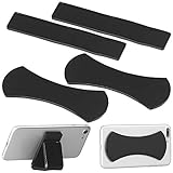 Callstel Gel-Handyhalterung: 4er-Set Anti-Rutsch-Pads für Smartphone und Tablet-PC, selbstklebend (Antirutschmatten Navi, Kfz-Anti-Rutsch-Matten Handy, Wandhalterung)