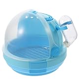 POPETPOP 1 Set Tragbarer Vogelkäfig Für Reisen Handgehaltener Papageienkäfig Reise Vogelträger Inkl 1 Blauen Handtragekäfig Und 1 Verzinktem Netzpolster Ideal Für Wellensittiche Und