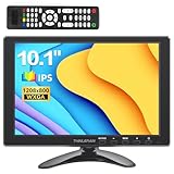 Thinlerain 10,1 Zoll Kleiner PC Monitor 1280x800 LED 16:10 IPS Bildschirm Mini Monitor (HDMI/VGA/BNC/AV/Speaker/VESA) for PC, Kitchen, fire Stick, Computer, Raspberry Pi, Windows 7/8/10