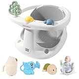 Bebamour Baby Badesitz 6 Monate+ Kind Badewanne Rutschfester Badesessel,Wasserkanne