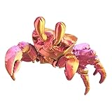 Kleine Krabbenfigur, 3D-gedrucktes kleines Krabbenmodell – Kreative Aquarium-Krabben-Figuren, Dekoration, kleine Desktop-Dekoration für Jungen und Mädchen