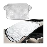 JNNJ Auto Windschutzscheiben Abdeckung, Wasserdicht Faltbar Autoscheibenabdeckung Frostschutz Abdeckung, Mehrzweck Eisschutzfolie,Winterabdeckung Für Schnee(100x145cm)