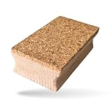 Toolioo Schleifklotz 115x64x36 mm | Hand-Schleifblock aus Buchenholz mit Korkauflage | Für handelsübliches Schleifpapier (Bogen oder Rollenware) | Made in Germany | Ergonomischer Holz-Schleifklotz