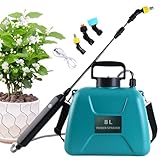 Gartenhofsprüher | Elektrische Sprühpumpe | Big Sprayer | Elektrischer Gartensprüher mit Düse | Elektrische Sprühpumpe für Gartenarbeit | Batteriebetriebener Gartensprüher | Hofsprüher mit