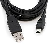 REY USB 2.0 auf Mini USB Kabel, Schwarz, 1.5M