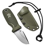 ODENWOLF W-MINI Neck Knife Messer aus starkem D2 Stahl - Kleines EDC Messer Feststehend mit durchdachtem Holster und Feuerstahl - Outdoor Messer Klein und Handlich - Feststehendes Messer Halskette