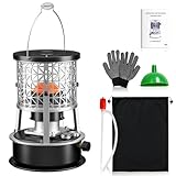 GLIESE Petroleumheizer 2,6 kW Terrassenheizer - Tragbarer Outdoor Heizer & Gartenheizer mit 5L Tank, Petroleumofen für 15-20 m², Eignet sich als Heizstrahler für Camping, Garage