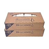 EDZARD 32 Stück Maxi Teelichter, Durchmesser 54 mm, weiß, durchsichtige farblose Kunststoffhülle, ohne Duft, Brenndauer 10 Stunden