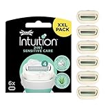 WILKINSON SWORD Intuition Sensitive Care Rasierklingen für Damen Rasierer, 6 Stück