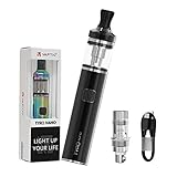 VAPTIO Tyro Nano Kit Vape Pen 900mAh Akku 30W All in One Elektronische Zigarette, Starter Kit mit 2.0ml Tank, kein E-Liquid kein Nikotin(Schwarz)