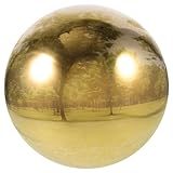 VINTORKY Gartenkugel Goldene Reflexionskugel Reflektierende Gartenkugeln Aus Edelstahl Kugel Aus Edelstahl