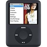 Original AppleiPod kompatibel für MP3 MP4 Player - Apple iPod Nano 8GB - 3rd Generation (Schwarz) (erneuert)