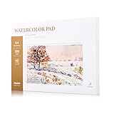 ELAKIRI Aquarellpapier A4 300g, Zeichenblock a4 mit 40 Blatt für Watercolor Wasserfarben Gouache, Aquarell Papier Postkarten Blanko, Aquarell skizzenbuch für Kinder Studenten Lehrer Künstler