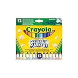 CRAYOLA 12 waschbare Fasermaler mit Maxi-Spitze