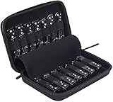 Messertasche für Butterfly Taschen Messer,Schwarz Messerkoffer mit 11 Steckplätzen,Messertasche Kochmesser,Messer Vitrine für Survival, Tactical,Outdoor, EDC-Mini-Messer Feststehendes Messer(Nur Box)