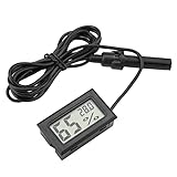 Reptile Mini-Thermometer, LCD, integriertes Hygrometer, Luftfeuchtigkeit, Tee, Inkubator, Thermometer, Reptilien, 8 × 7 × 3, integriertes LCD-Thermometer, Hygrometer, Luftfeuchtigkeit