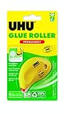 UHU Kleberoller Glue Roller Permanent, Für dauerhaftes Verkleben von Papier, Karton und Fotos, 9,5 m x 6,5 mm