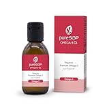 pureSGP® Omega-3 Öl: Reines pflanzliches Omega-3-100 ml - Algenöl mit EPA und DHA hochdosiert, angereichert mit Vitamin D3 und Olivenöl. Zitronig-frischer Geschmack & hohe Bioverfügbarkeit.