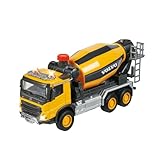 Majorette - Volvo Betonmischer (19 cm) – Premium Spielzeugauto für Kinder ab 3 Jahren, viele Funktionen, Baustellenfahrzeuge für Mädchen und Jungen, Gelb