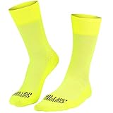 SUPPORT Superleichte Fahrradsocken für Herren, atmungsaktive Technologie, rutschfeste Faser, Unisex, Zubehör für Radfahrer, Wandern, Klettern, Radfahren, Reiten., Fluo, 10-11