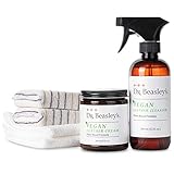 Dr. Beasley's Veganes Leder-Set – reinigt sanft, spendet Feuchtigkeit, reduziert Verschleiß. Inklusive veganem Lederreiniger, Creme, Mikrofaser-Handtüchern, Frottee-Applikatoren