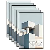RLAVBL Bilderrahmen 61x91,5 cm - Set mit 6 Stück, Elegante Schwarze Posterrahmen, Perfekt für Wanddekoration in Büros und Wohnungen