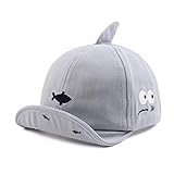XIAOHAWANG Baseballkappe für Baby Jungen und Mädchen Baby Schirmmütze Mit Größenregulierung Sommermütze Baby Baseballmütze Frühling,Sommer (Grau, 3-12Monate)