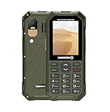 Tastentelefon Hammer 6 LTE Military Edition, großer Akku 2500mah bis zu 7 Tage Standby, Taschenlampe und SOS-Taste, Volte-Technologie, beleuchtete Tasten, IP68 1,5 Meter Droptest, 2,4 Zoll Bildschirm