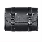 Krtopo 1x Motorrad Satteltaschen Leder wasserdichte Platz Satteltasche Seitliches Brot Werkzeugkasten Speicherpaket Gepäcktasche Universal