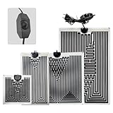 EWENYS Terrarium Heizmatte mit Temperaturregler, Reptil Heizmatten für Reptilien Schildkröte, Schlangen, Eidechse, Gecko, Spinne, Raupe, Aquarium Schildkröte Wärmematte(14W,15 * 28 cm)