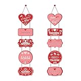 Valentinstag-Dekorationen Valentinstag Ornamente Party Dekoration Tür Hängen Valentinstag Paar Party Dekoration Valentinstag-Dekorationen (One Size)